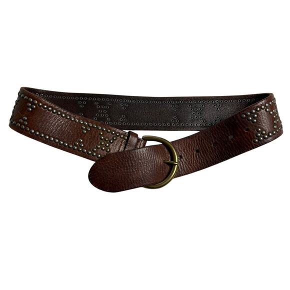 Banana Republic Studded Small 116872 Leather Belt Women's 35.3" - Picture 1 of 8